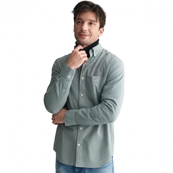 Camisa Gant Mens REG POPLIN MICRO GINGHAM