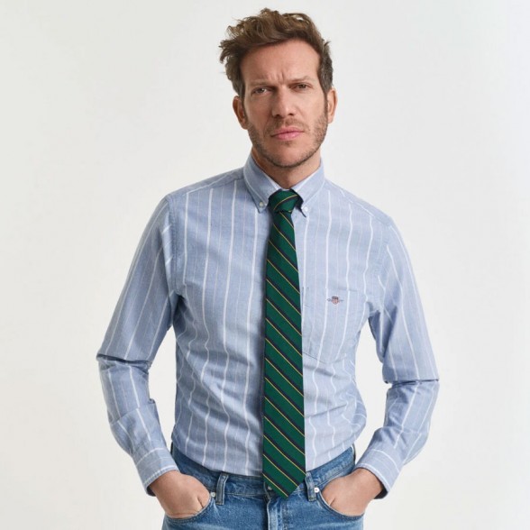 Camisa Gant Mens REG CLASSIC OXFORD STRIPE Camisa Gant Mens REG CLASSIC OXFORD STRIPE