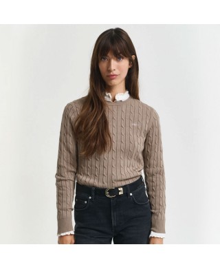 Camisola Malha Gant Women STRECH COTTON CABLE    Camisola Malha Gant Women STRECH COTTON CABLE