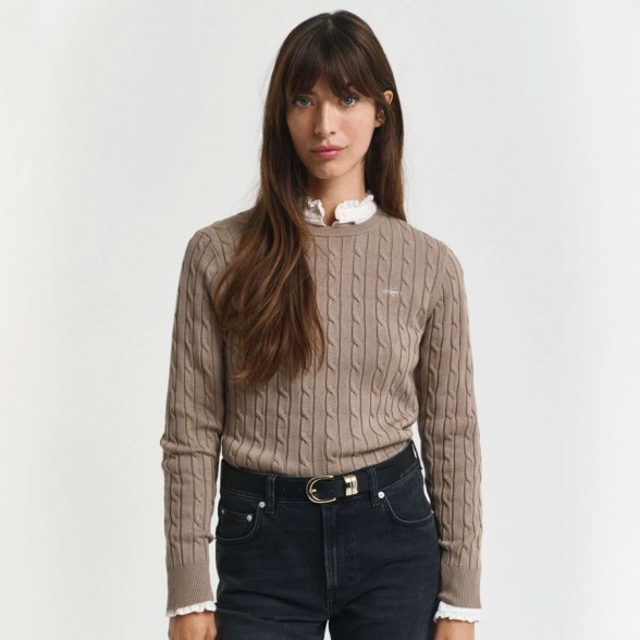 Camisola Malha Gant Women STRECH COTTON CABLE    Camisola Malha Gant Women STRECH COTTON CABLE