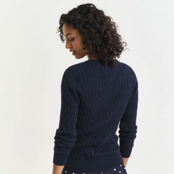 Camisola Malha Gant Women STRECH COTTON CABLE    Camisola Malha Gant Women STRECH COTTON CABLE