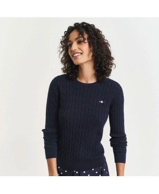 Camisola Malha Gant Women STRECH COTTON CABLE    Camisola Malha Gant Women STRECH COTTON CABLE