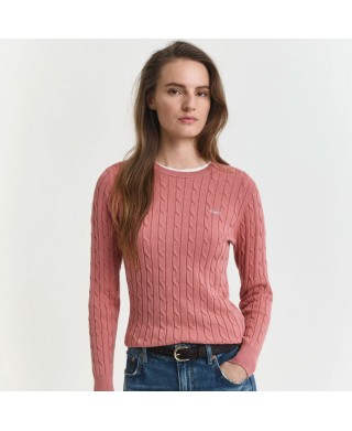 Camisola Malha Gant Women STRECH COTTON CABLE    Camisola Malha Gant Women STRECH COTTON CABLE
